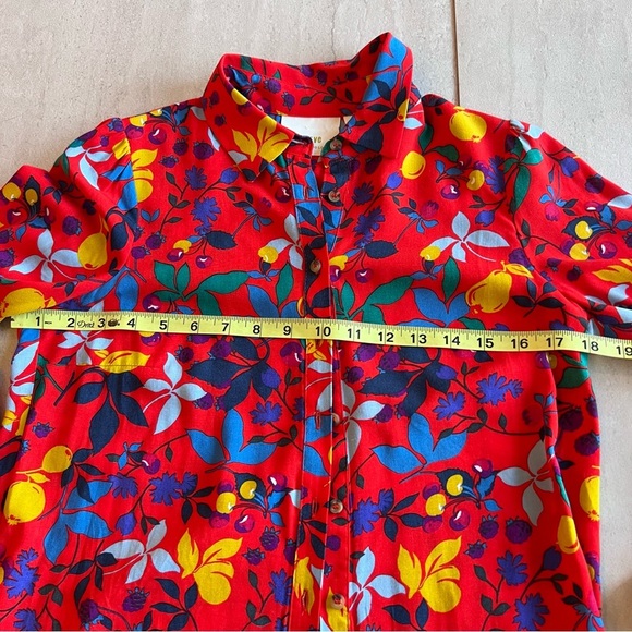 Anthropologie Maeve Blithe Fruit and Floral Blouse Size 0 - Picture 2 of 8